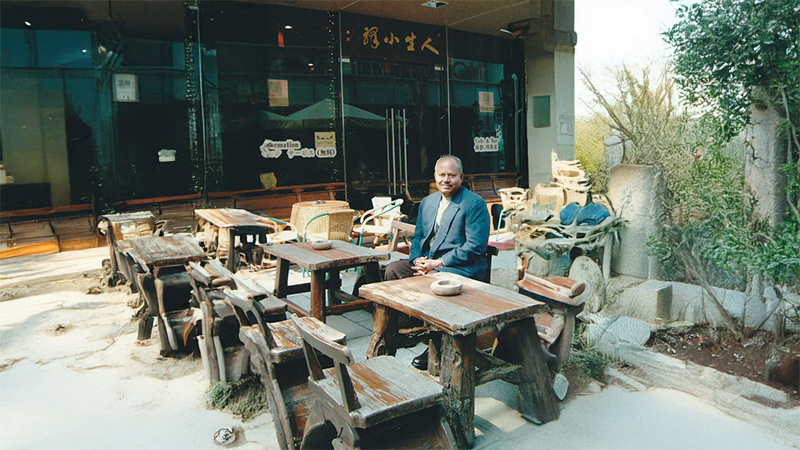 Dr. David Dharmadas during his Vastu consultancy visit to Shanghai, China, exploring traditional architecture and spatial design harmony.